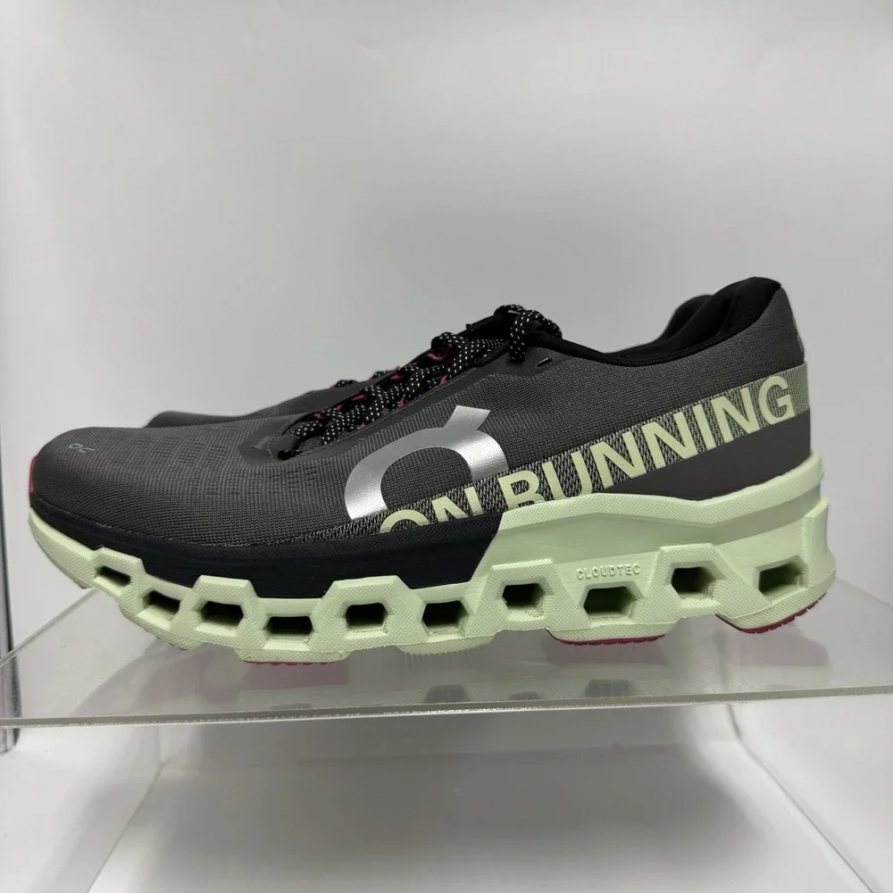 On Cloudmonster 2 Running Shoes Asphalt/Lima 3ME10122541 Men's Size 12